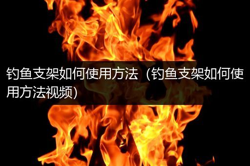 钓鱼支架如何使用方法（钓鱼支架如何使用方法视频）