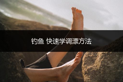 钓鱼 快速学调漂方法